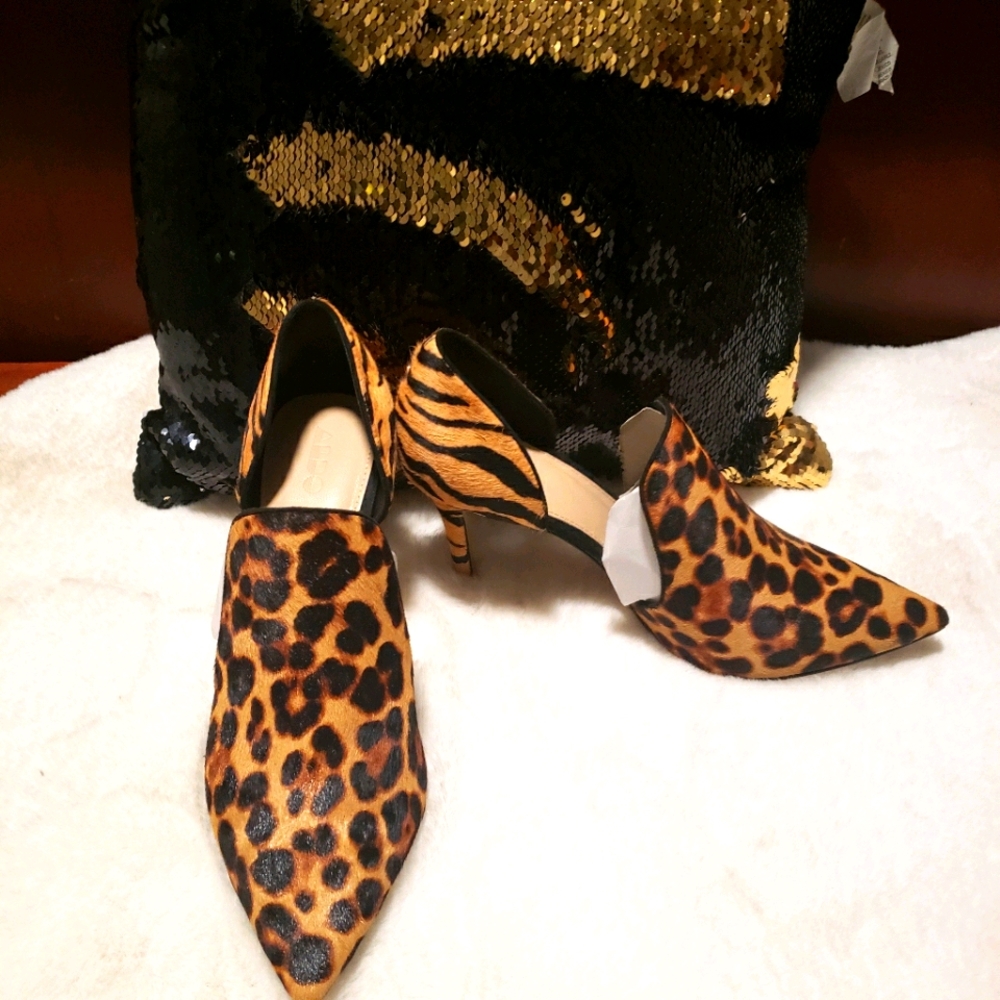 Aldo faux calf skin animal print